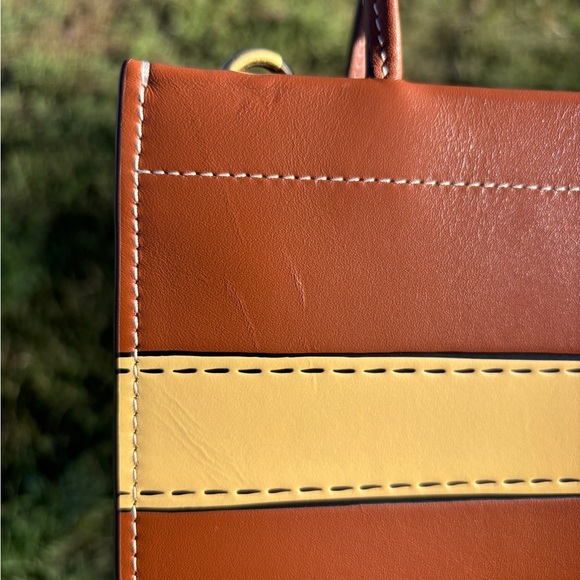 COACH CLASSIC CASHIN 22 TROMPE PRINT BAG IN COLOR BURNISH AMBER - Picture 9 of 15